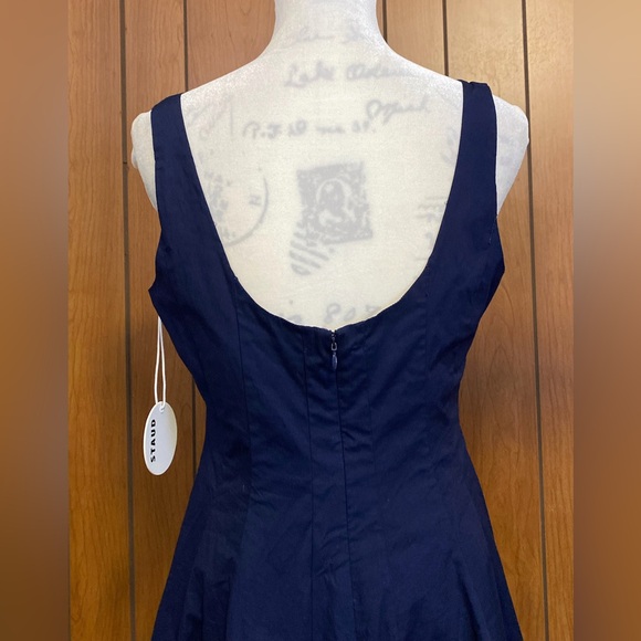 Staud Wells Corset Poplin Mini Dress size 10 - Picture 9 of 12